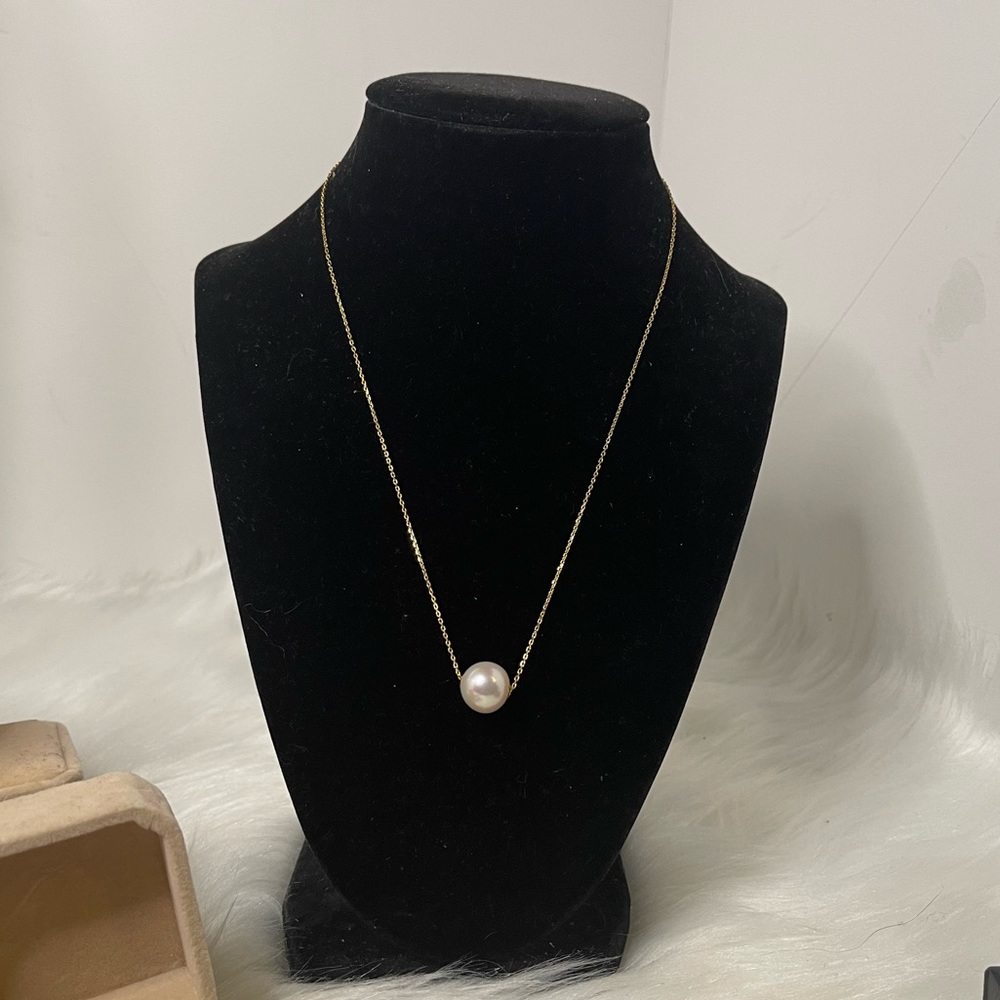 Real Freshwater Floating Pearl Necklace